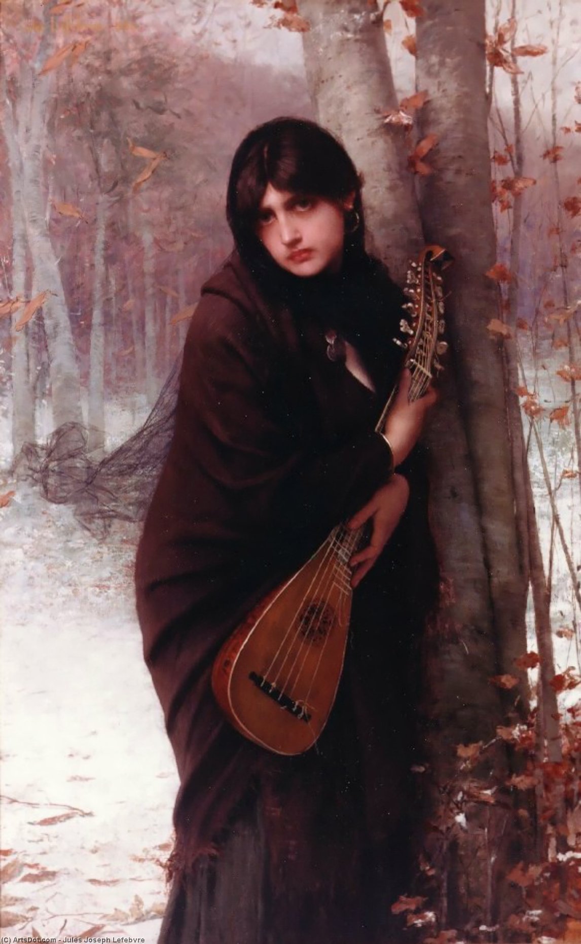 Girl With A Mandolin — Жюль Жозеф Лефевр