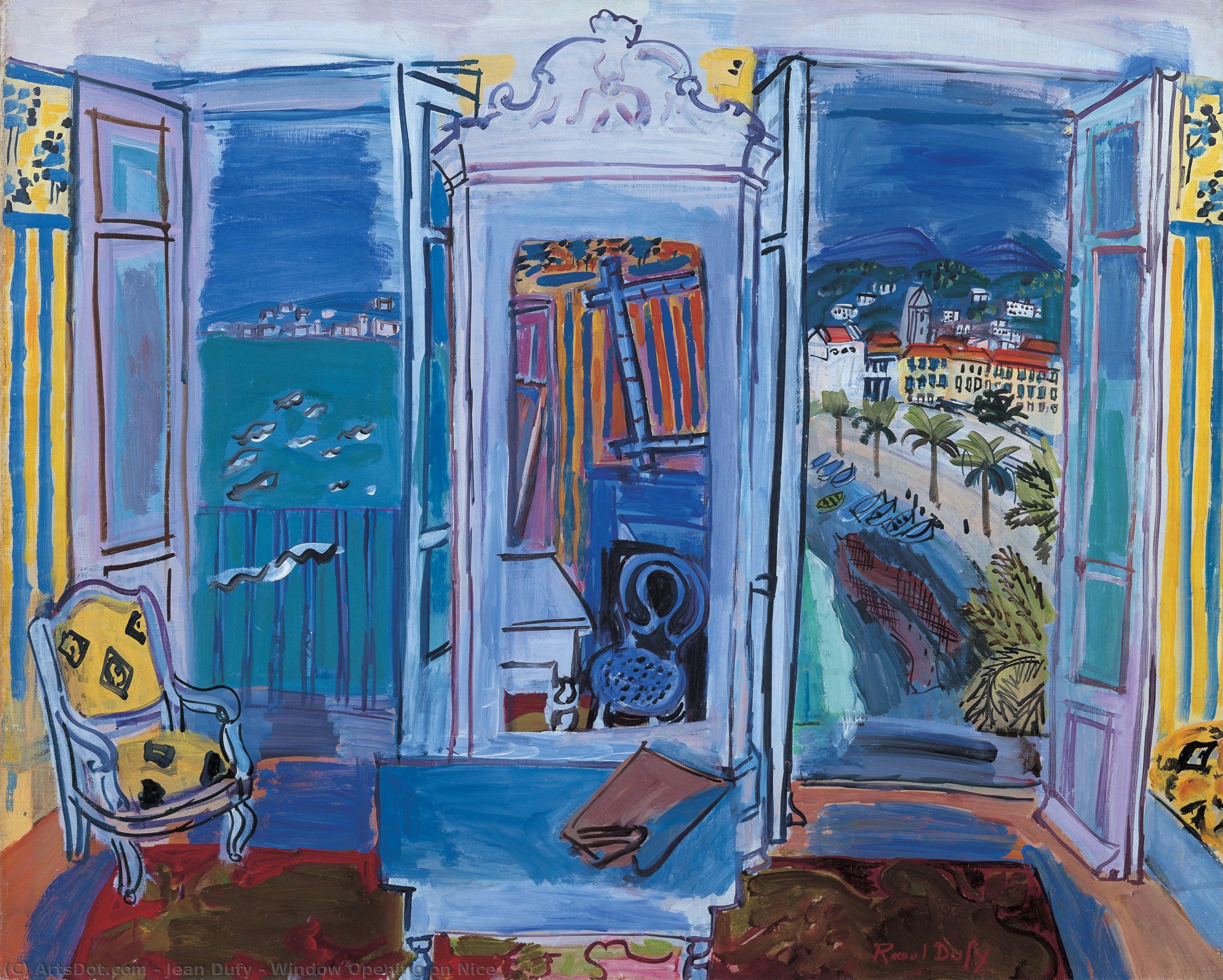 Window Opening On Nice — Jean Dufy