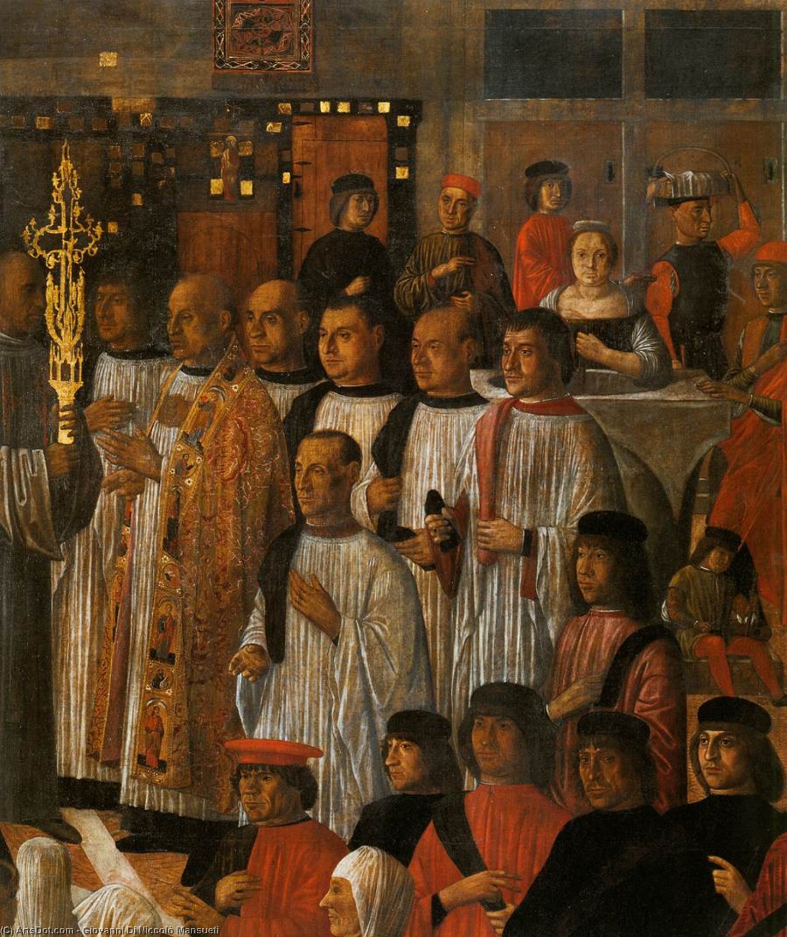 Miracle Of The Relic Of The Holy Cross In Campo San Lio (detail) — Giovanni Di Niccolò Mansueti