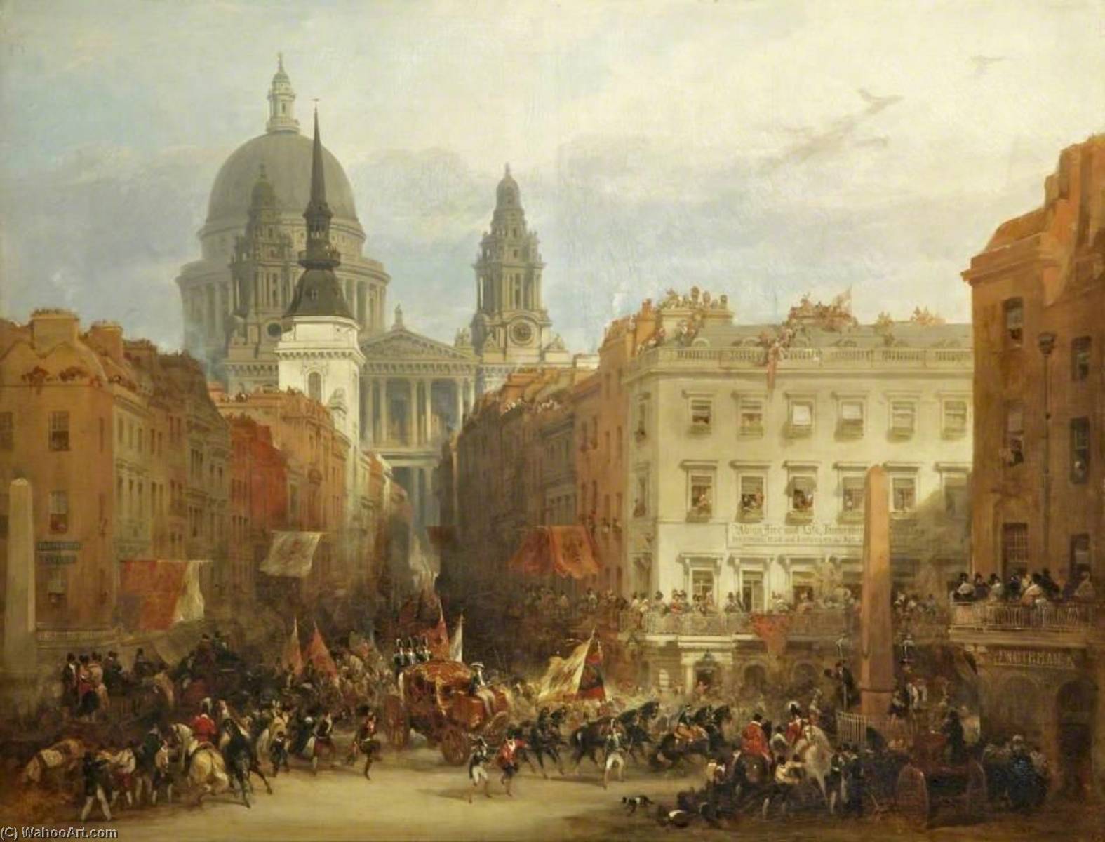 London From Fleet Street, The Lord Mayor's Show — David Roberts