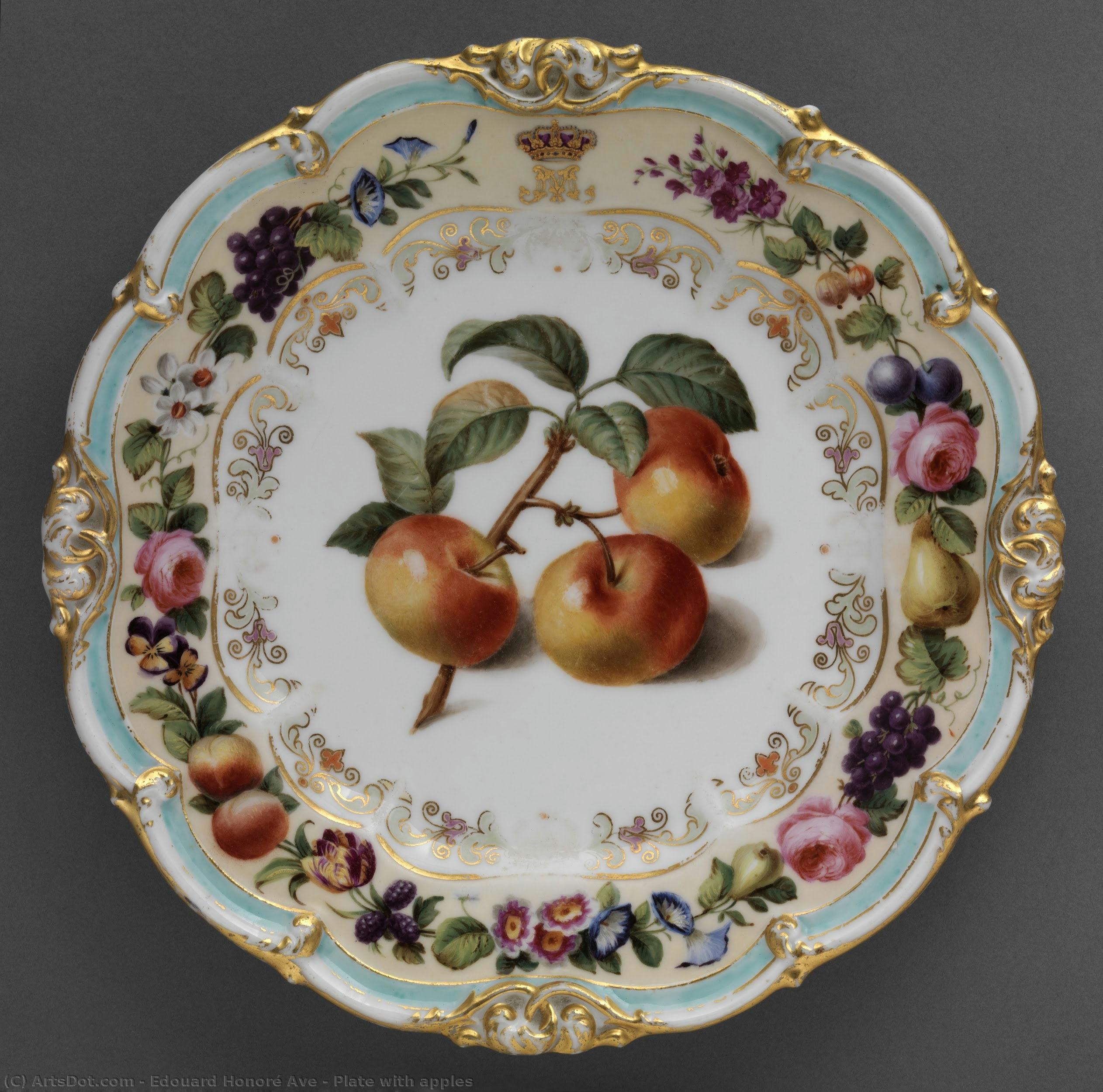Plate With Apples — Эдуар Оноре Аве