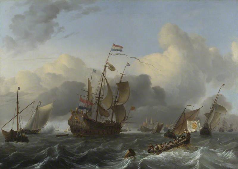 The Eendracht And A Fleet Of Dutch Men Of War — Ludolf Backhuysen I