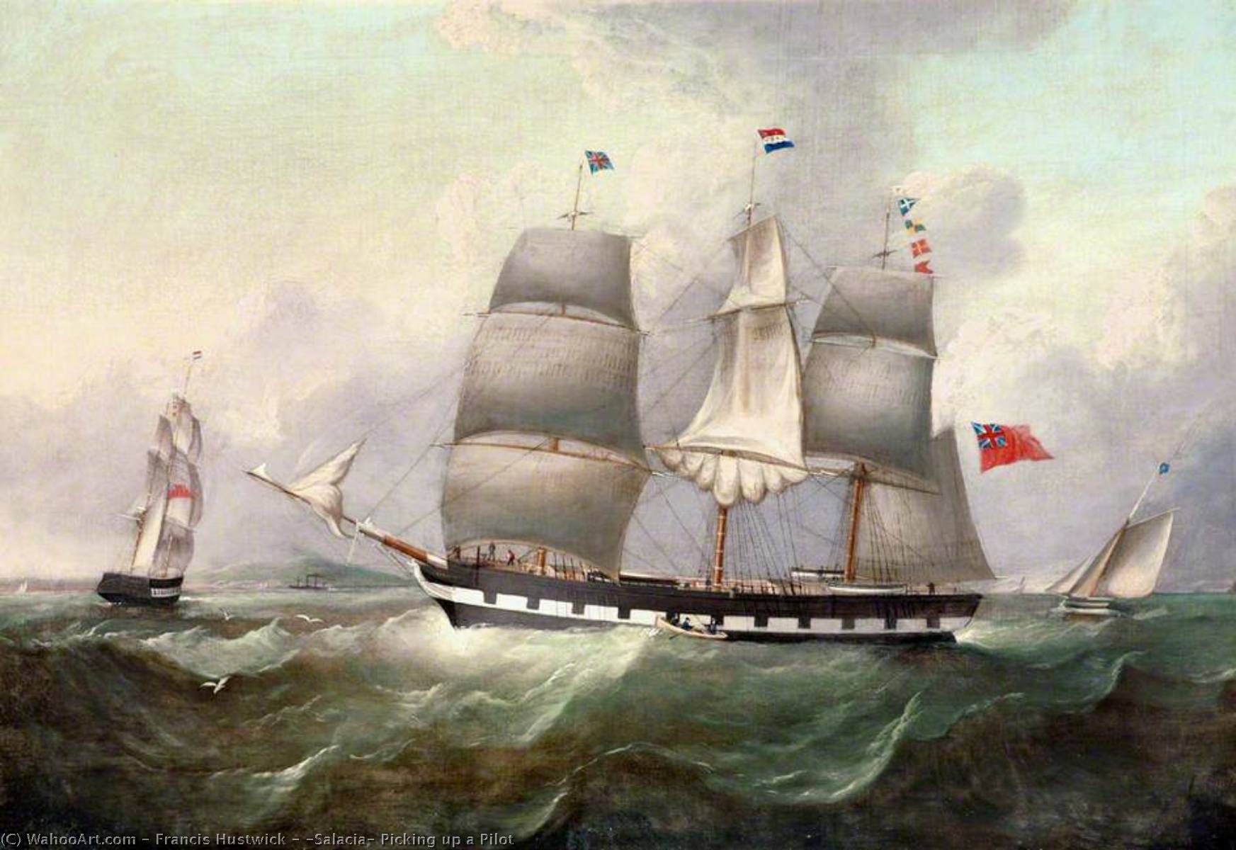 'salacia' Picking Up A Pilot — Francis Hustwick