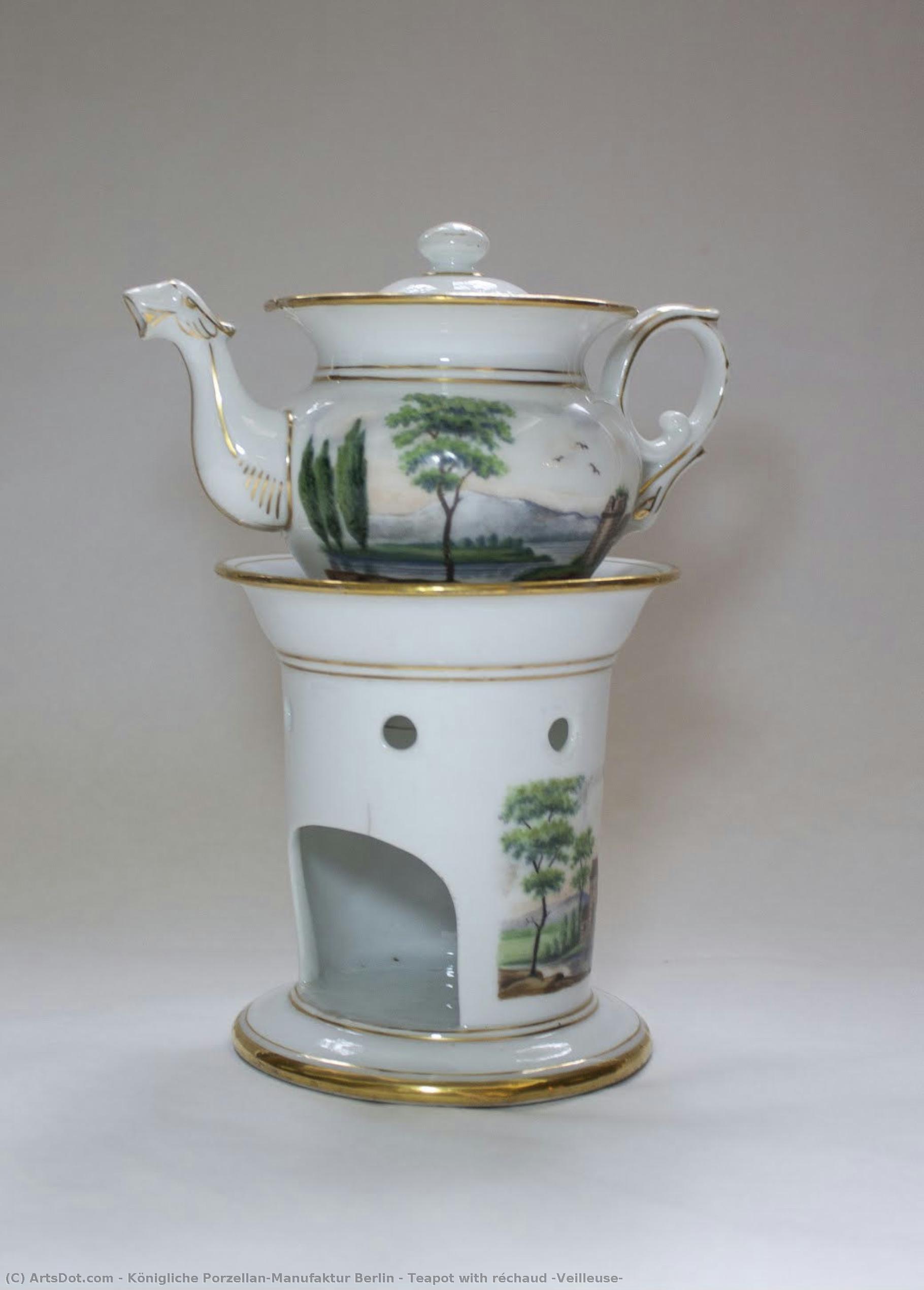 Teapot With Réchaud (veilleuse) — Königliche Porzellan-manufaktur Berlin
