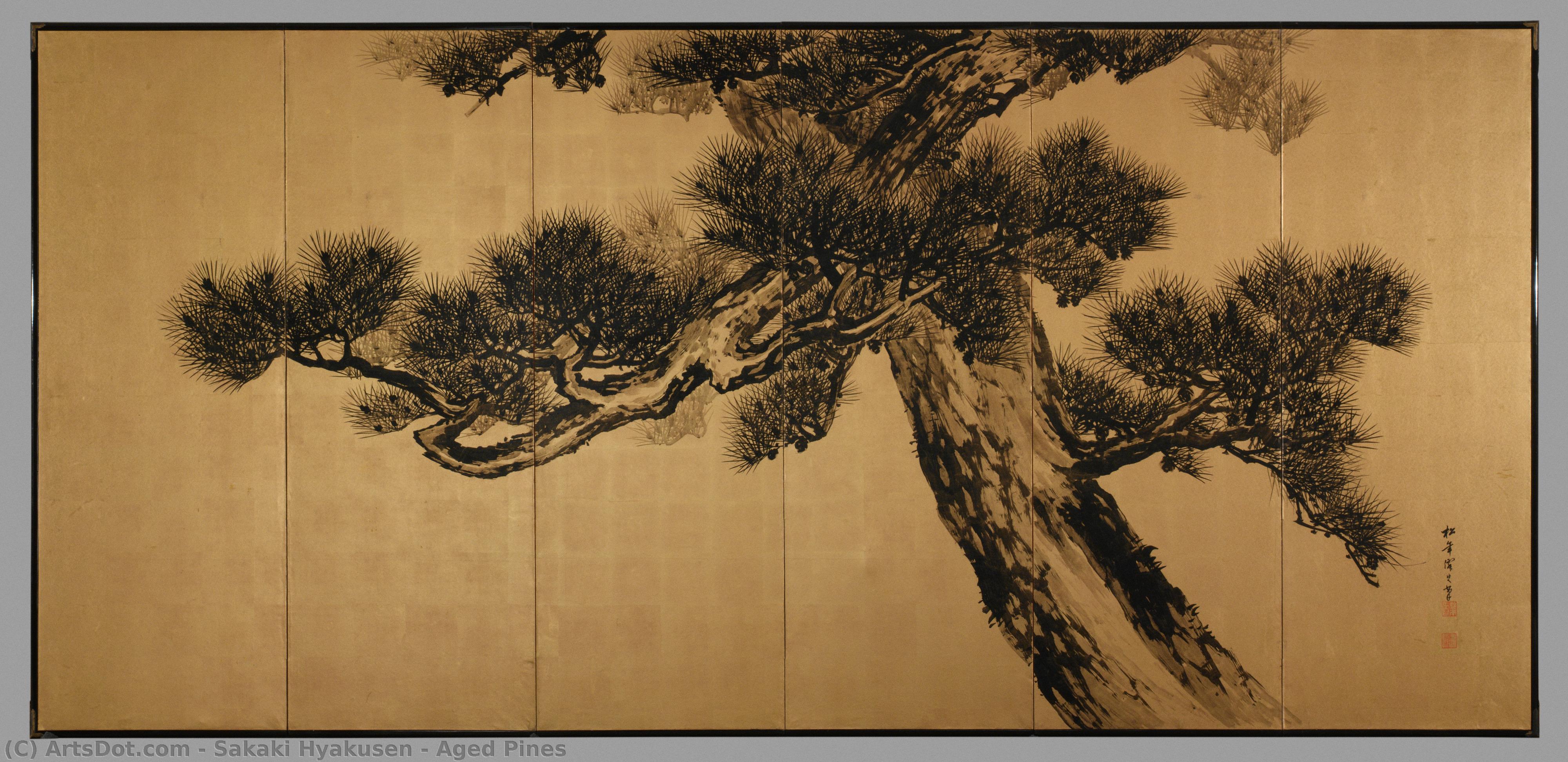 Aged Pines — Sakaki Hyakusen