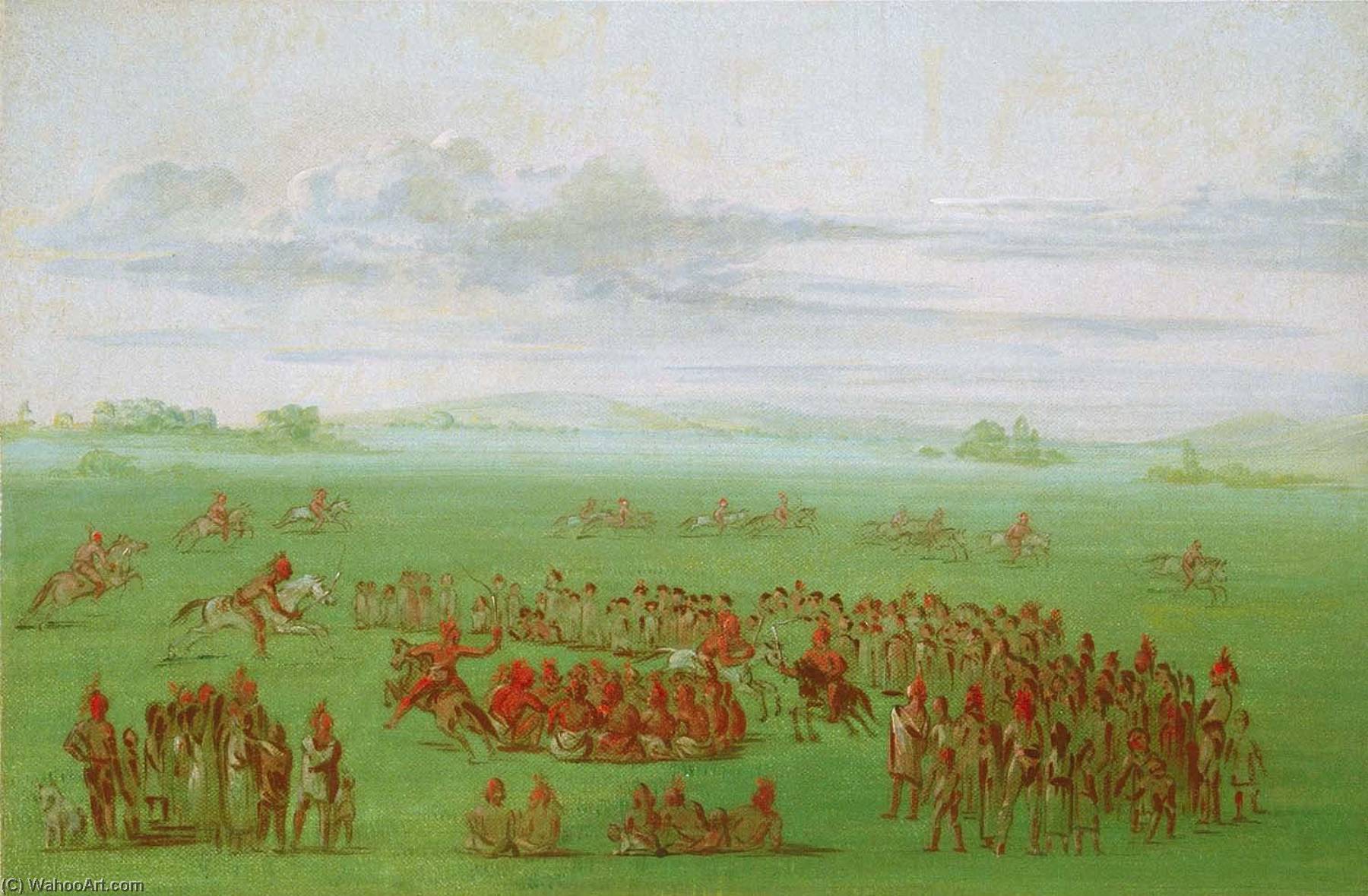 Smoking Horses, A Curious Custom Of The Sauk And Fox — George Catlin