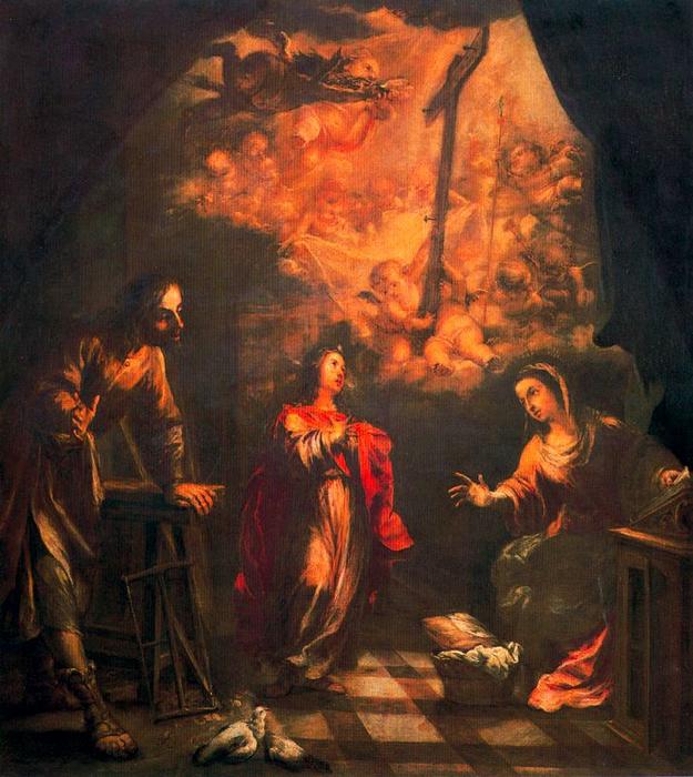 Visión De La Cruz En El Taller De Nazareth — Juan De Valdés Leal