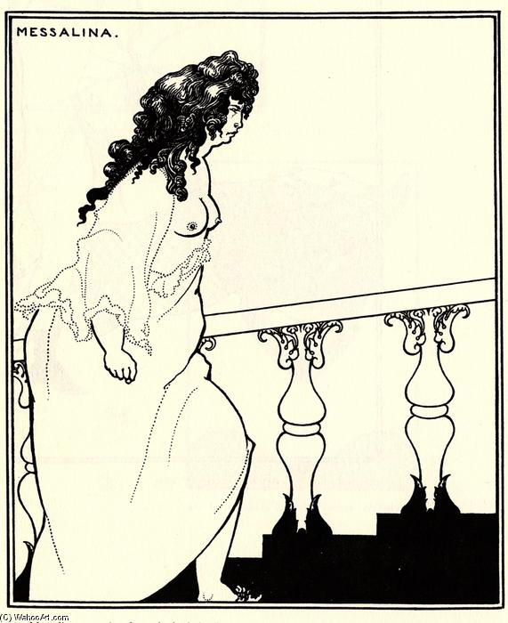 Messalina Returning From The Bath — Aubrey Vincent Beardsley