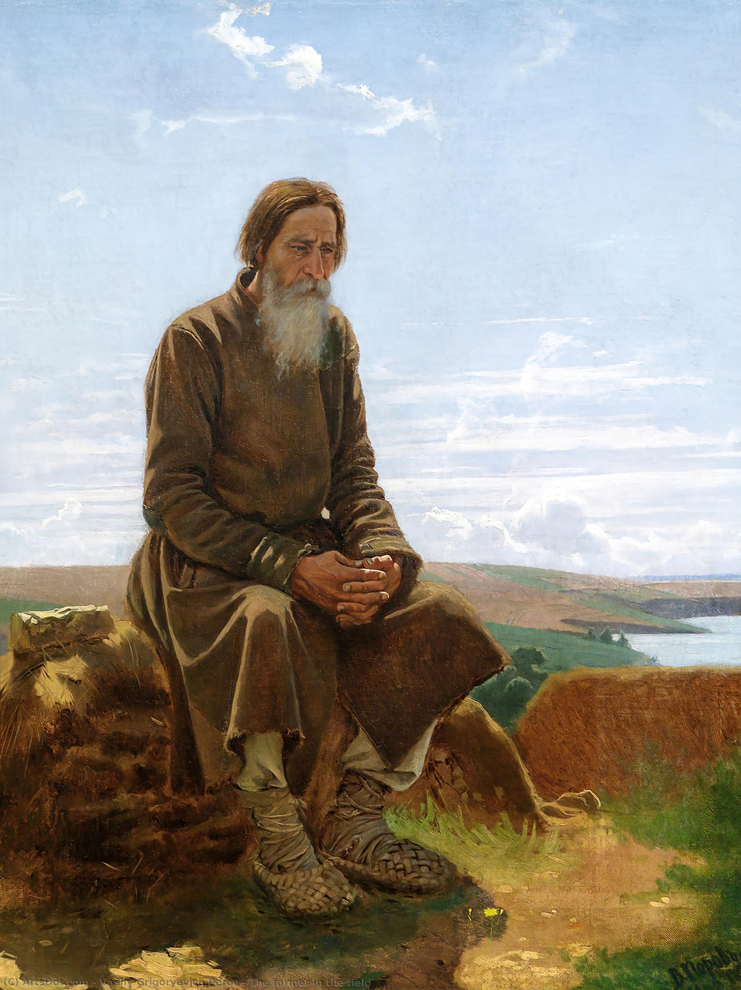 The Farmer In The Field — Vasily Grigoryevich Perov