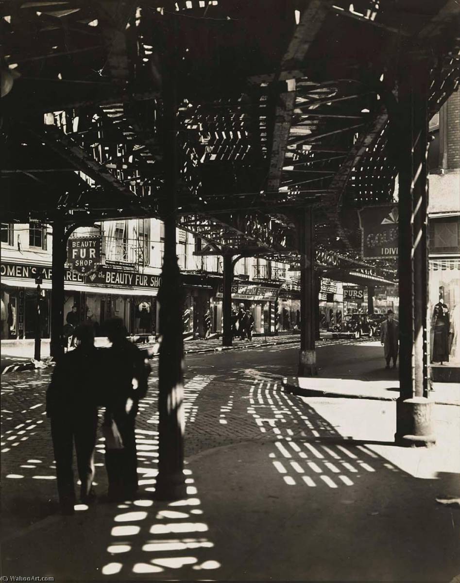 El Second And Third Avenue Lines Bowery And Division Street, Manhattan — Berenis Abot
