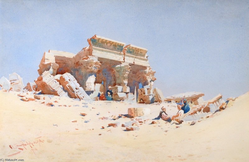 Temple Of Kom Ombo — Augustus Osborne Lamplough