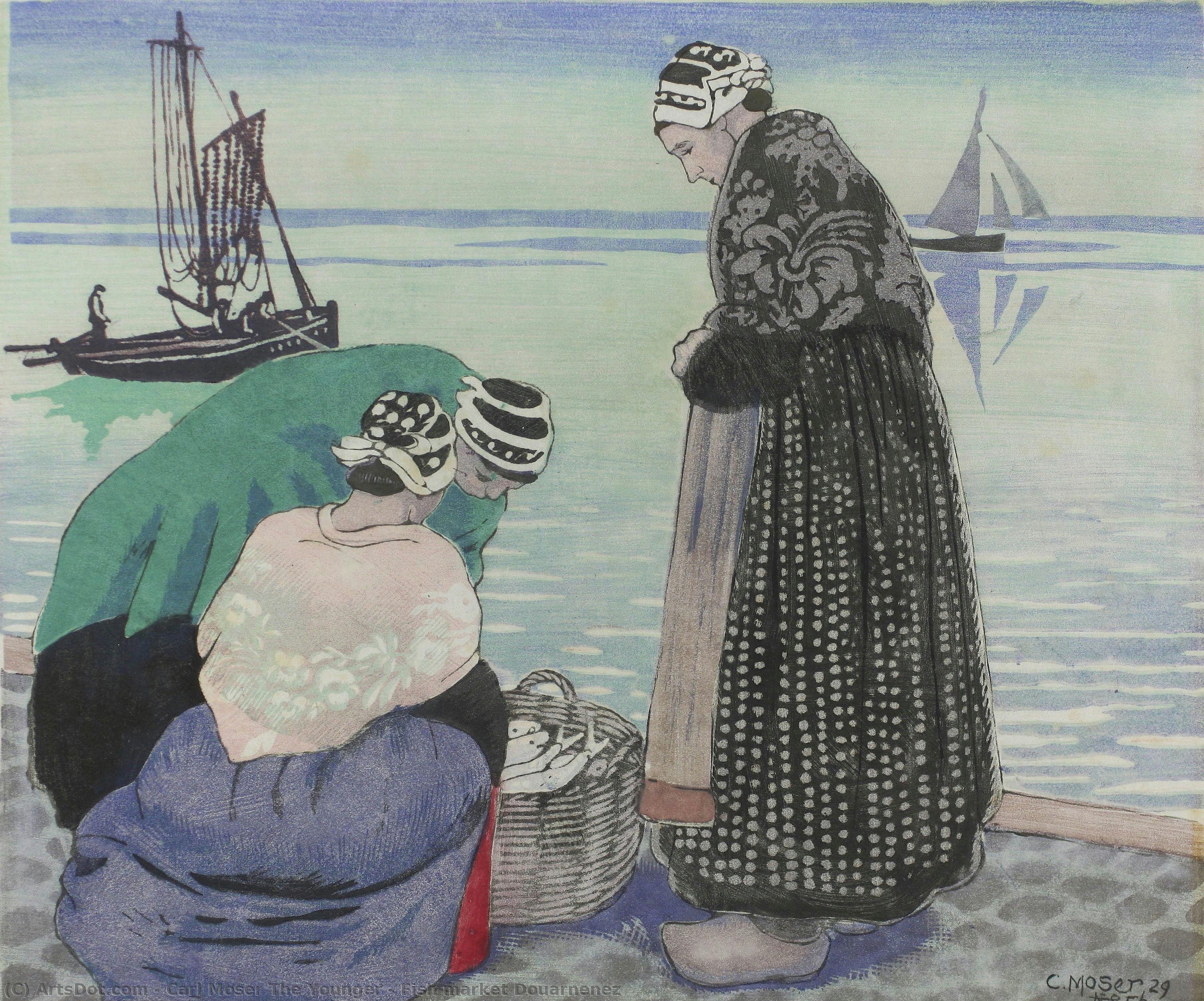 Fish Market Douarnenez — Carl Moser The Younger