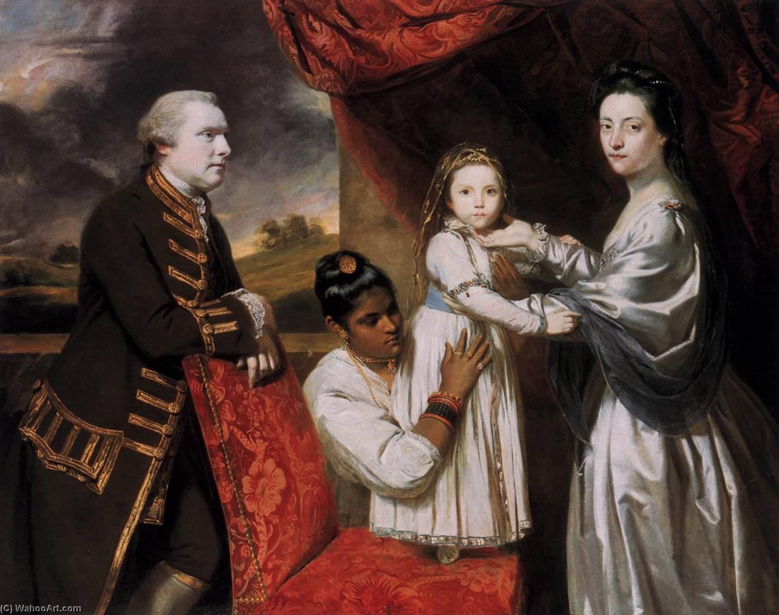 George Clive And His Family With An Indian Maid — Sir Joshua Reynolds