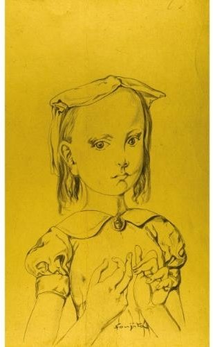 Fillette A La Broche — Léonard Tsuguharu Foujita