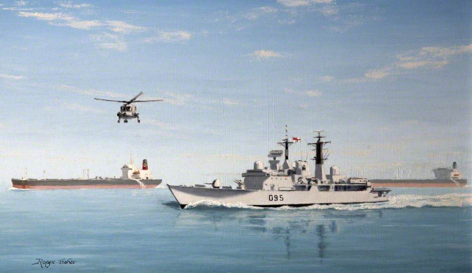 Hms 'manchester' On Armilla Patrol — Roger Roland Sutton Fisher