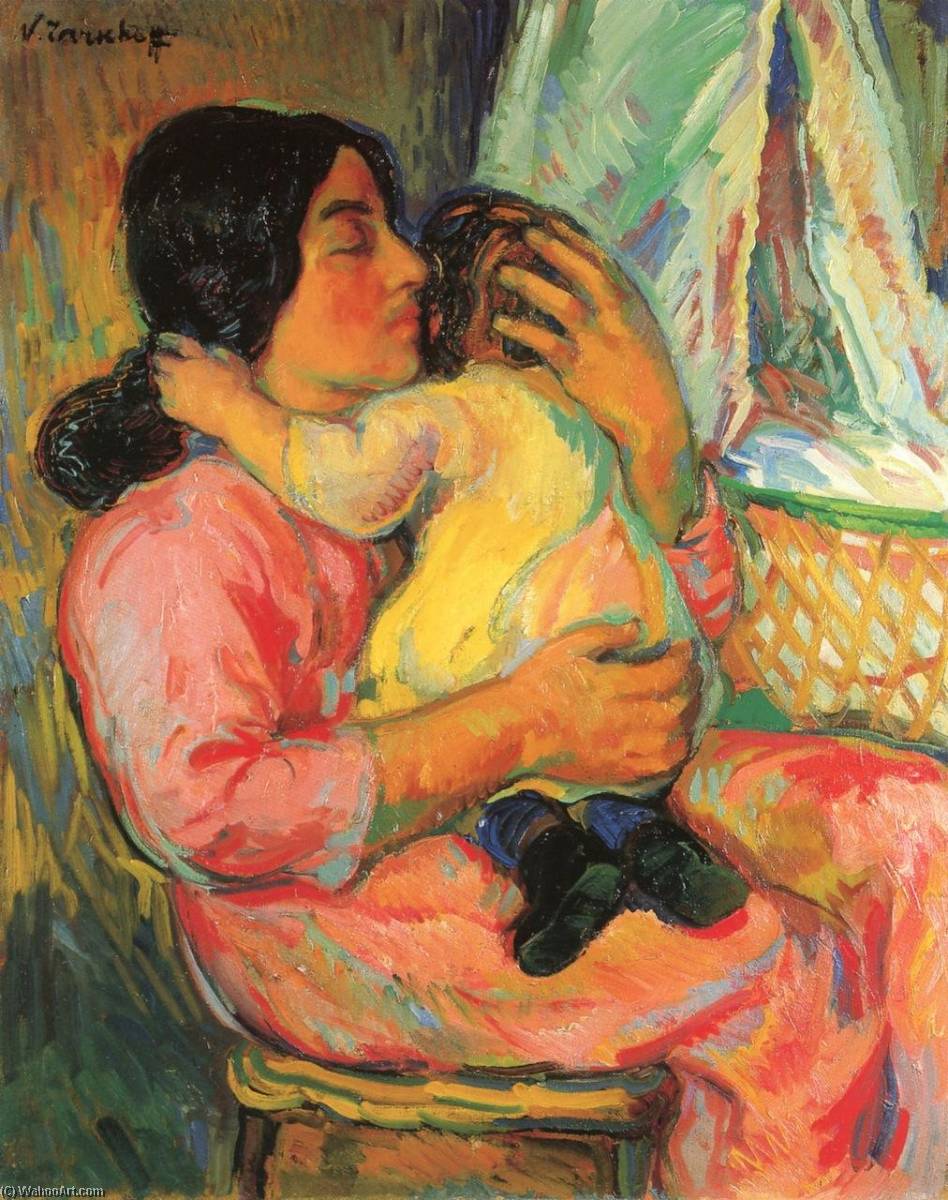 Madame Tarkhoff With Her Son Boris — Nicolas Tarkhoff