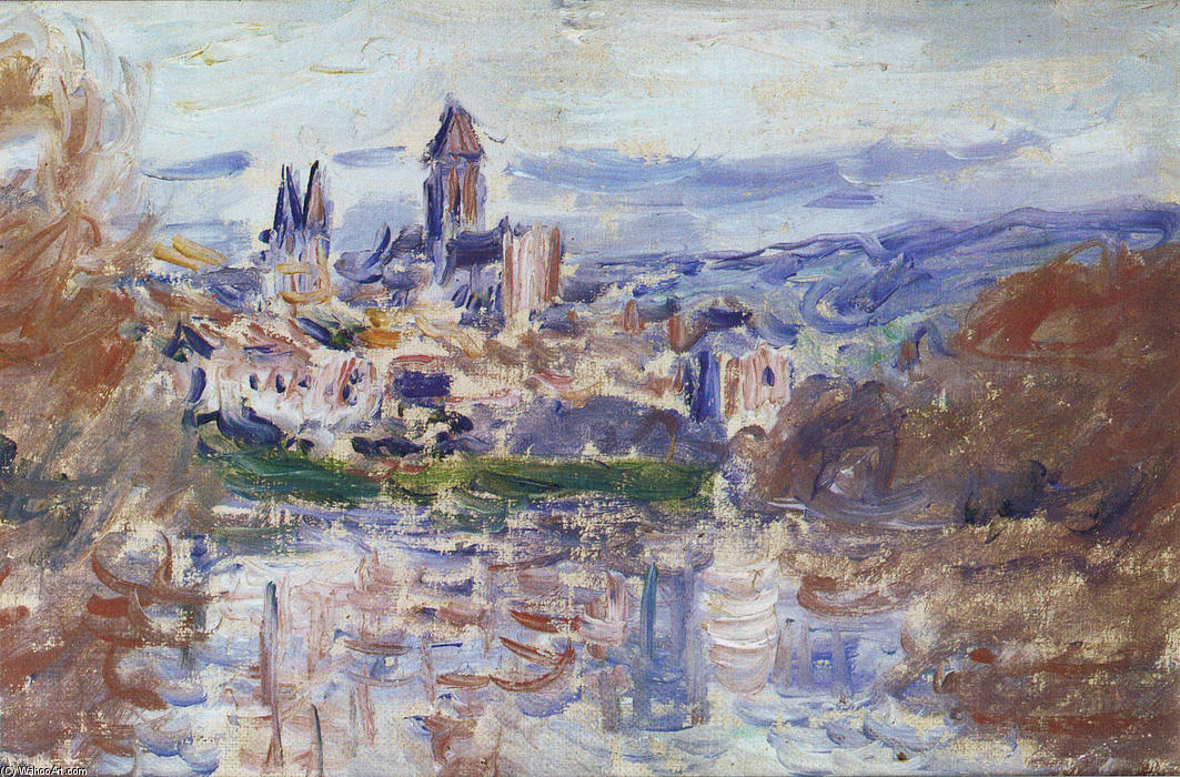 The Village Of Vetheuil — Claude Monet