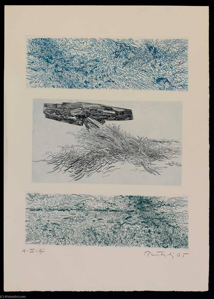 The Sea Shines, From The Portfolio A Genesis — Gabor Peterdi