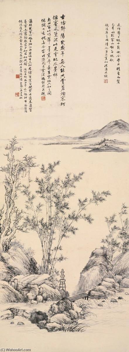 Landscape After Yun Nantian — Feng Chaoran