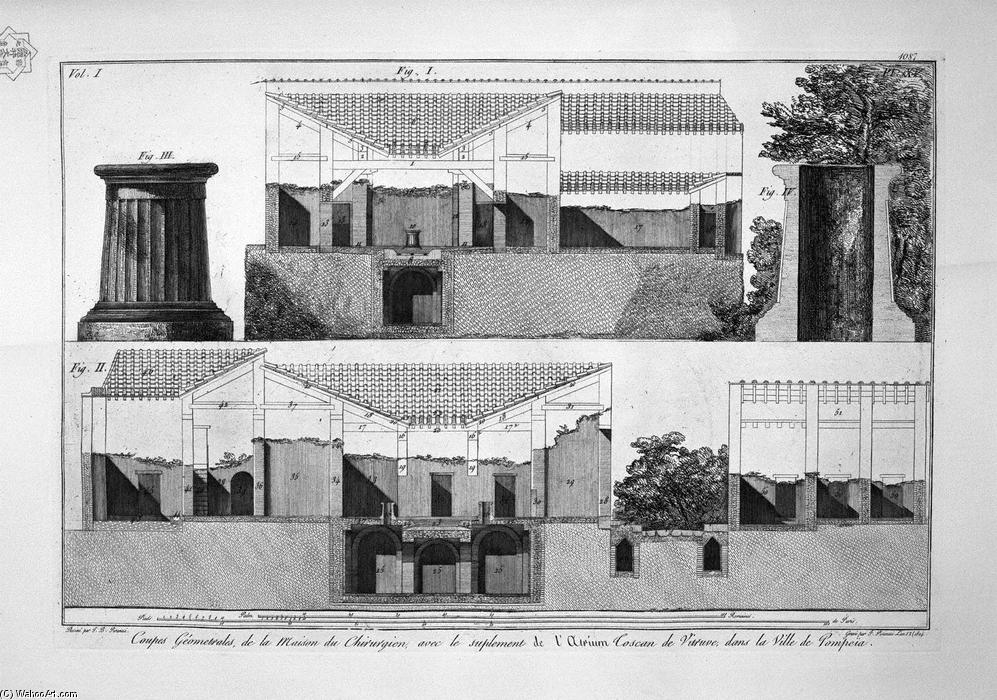 Floor Plan Of The Surgeon At Pompeii — Giovanni Battista Piranesi