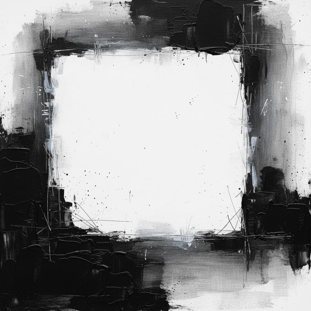 Leuchtende Leere Inmitten Der Fragmentierten Schatten Eines Monochromen Unendlichen Horizonts — Laurent Fabre