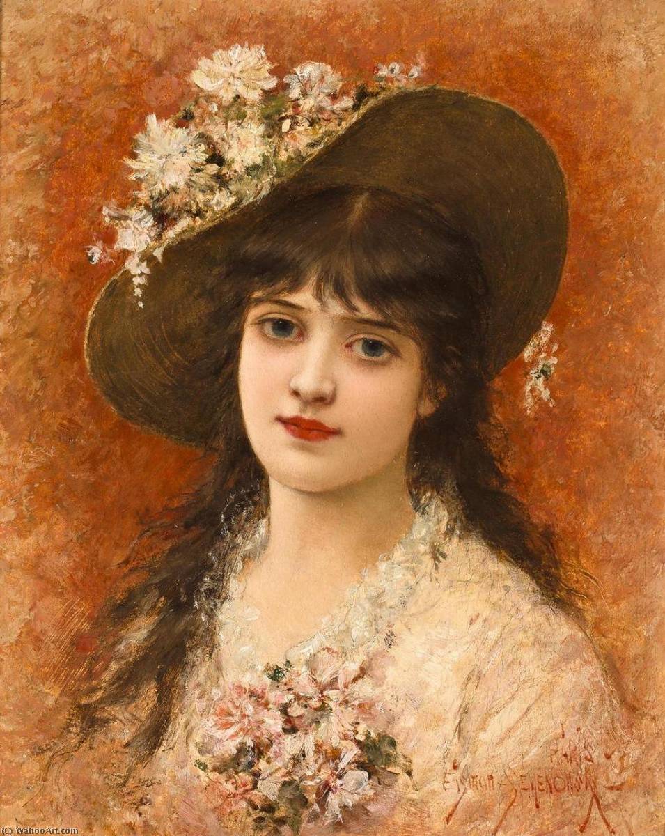 Girl With Hat — Emile Eisman Semenovsky