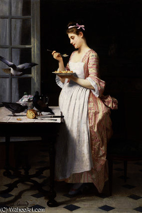 Feeding The Pigeons — Joseph Caraud