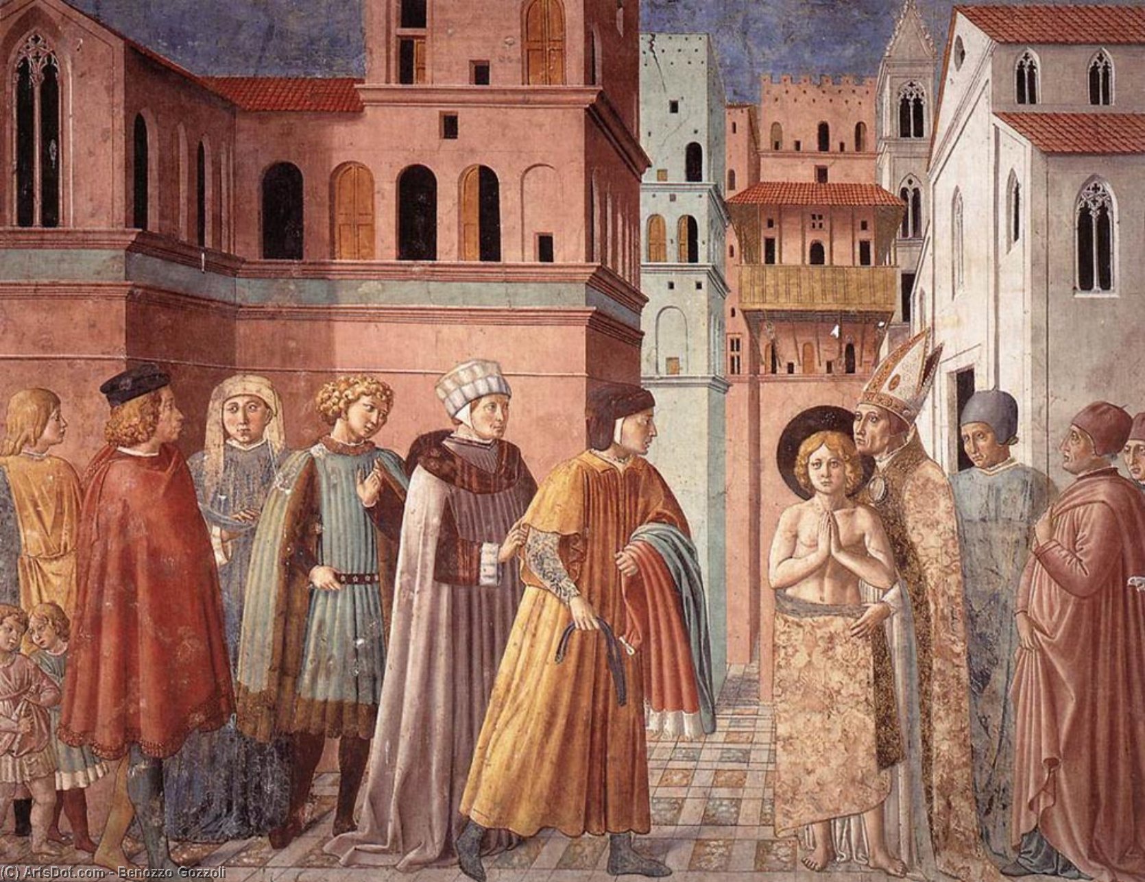 Scenes From The Life Of St Francis (scene 3, South Wall) — Benozzo Gozzoli