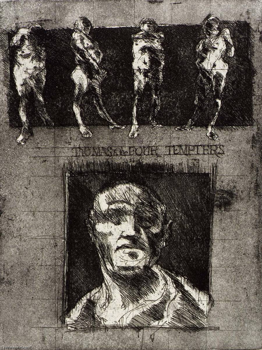 Thomas And The Four Tempters Iii, From The Portfolio Murder In The Cathedral — Frank Rampolla