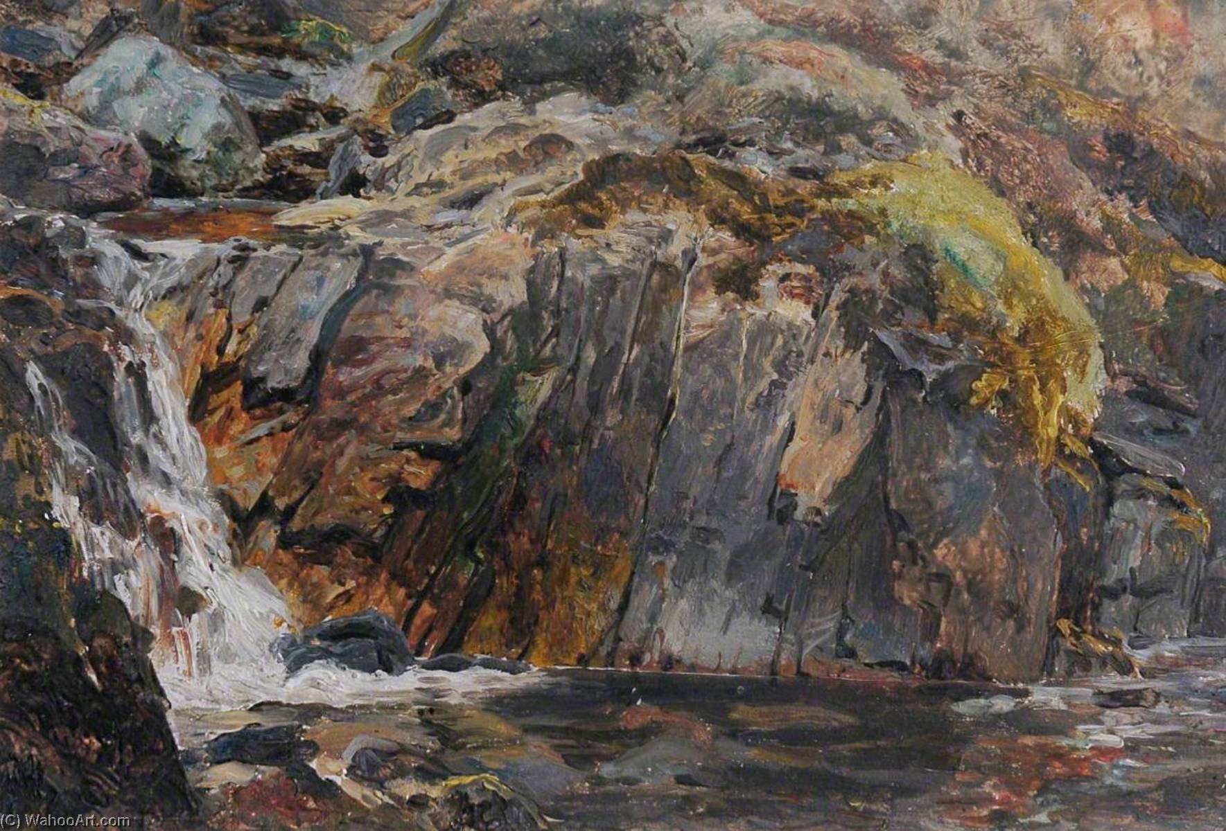 A Waterfall — Фредерик Уильям Хейс