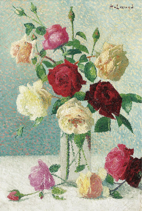 Vase Of Roses — Achille Laugé