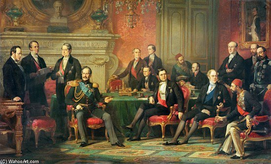 The Congress Of Paris — Edouard Louis Dubufe