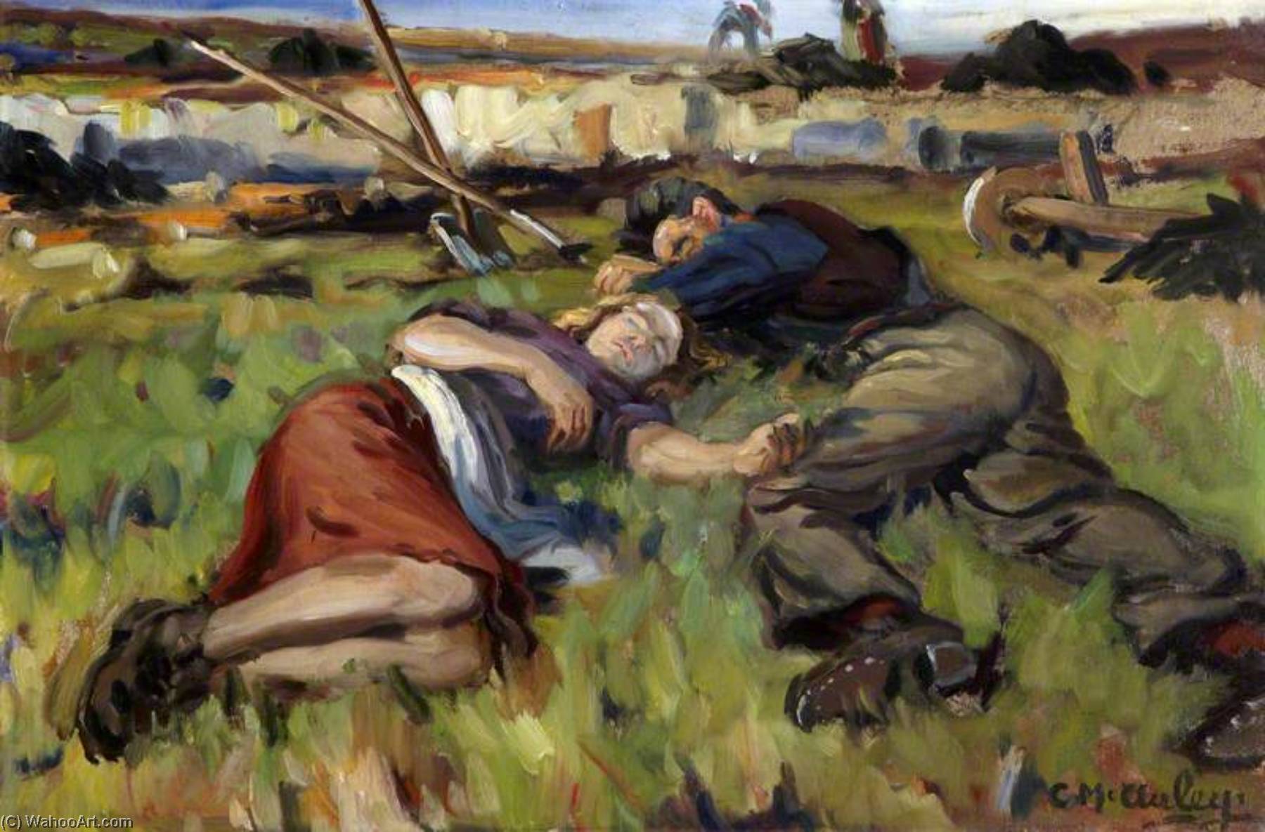 Midday On The Moss — Charles J Mcauley