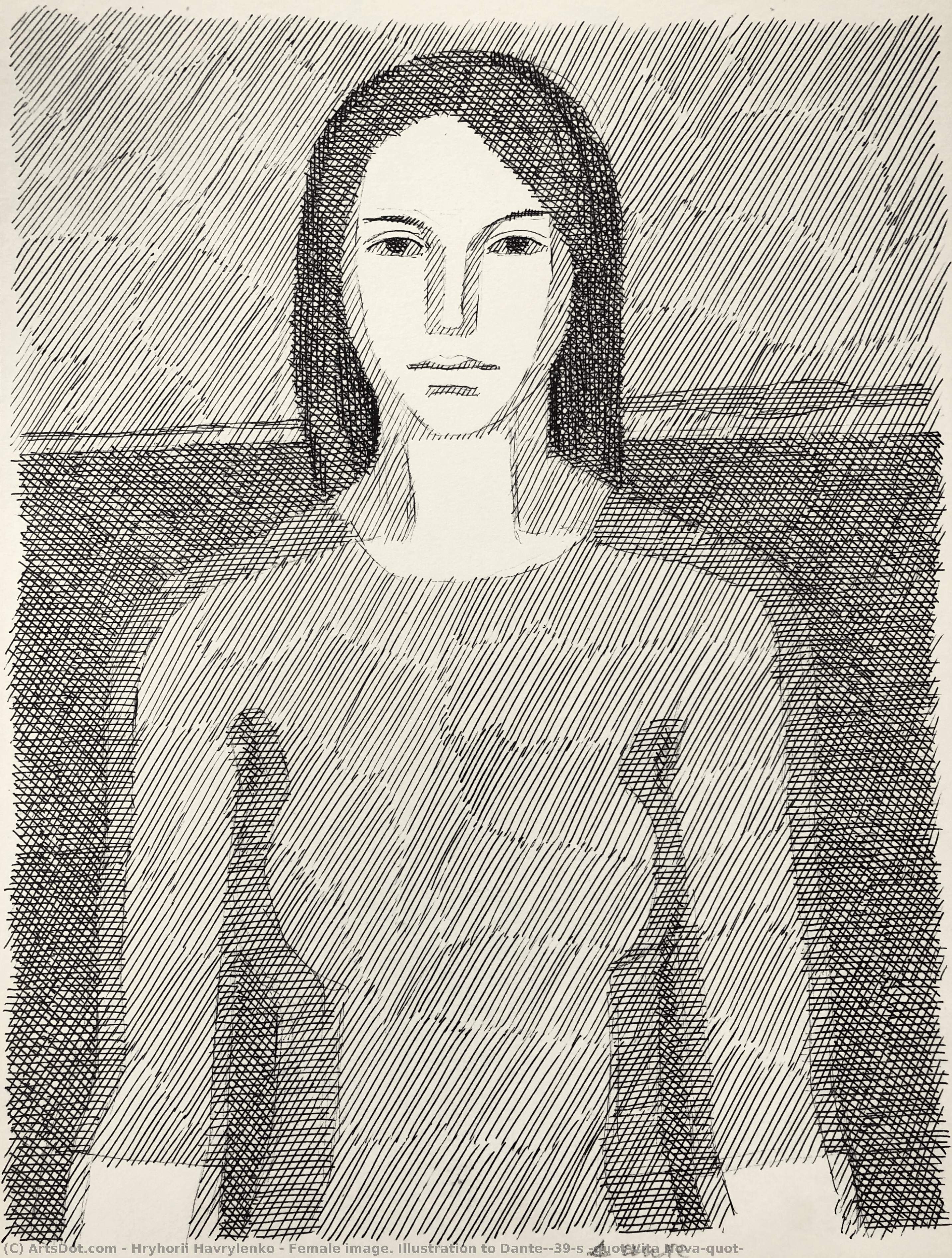 Female Image. Illustration To Dante's "vita Nova" — Hryhorii Havrylenko