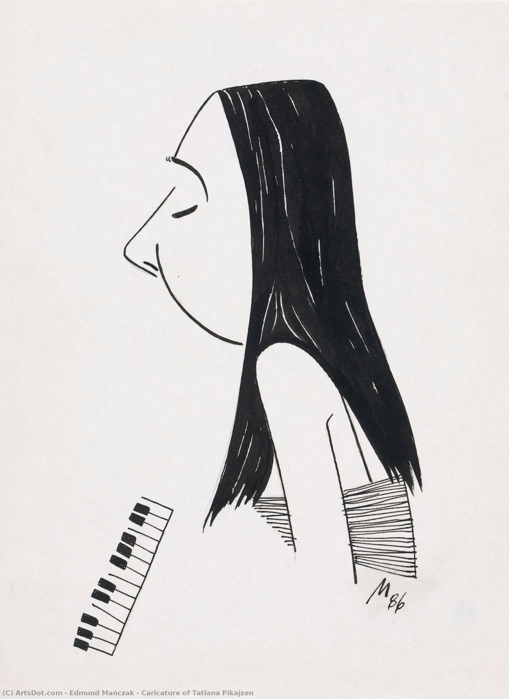 Caricature Of Tatiana Pikajzen — Edmund Mańczak