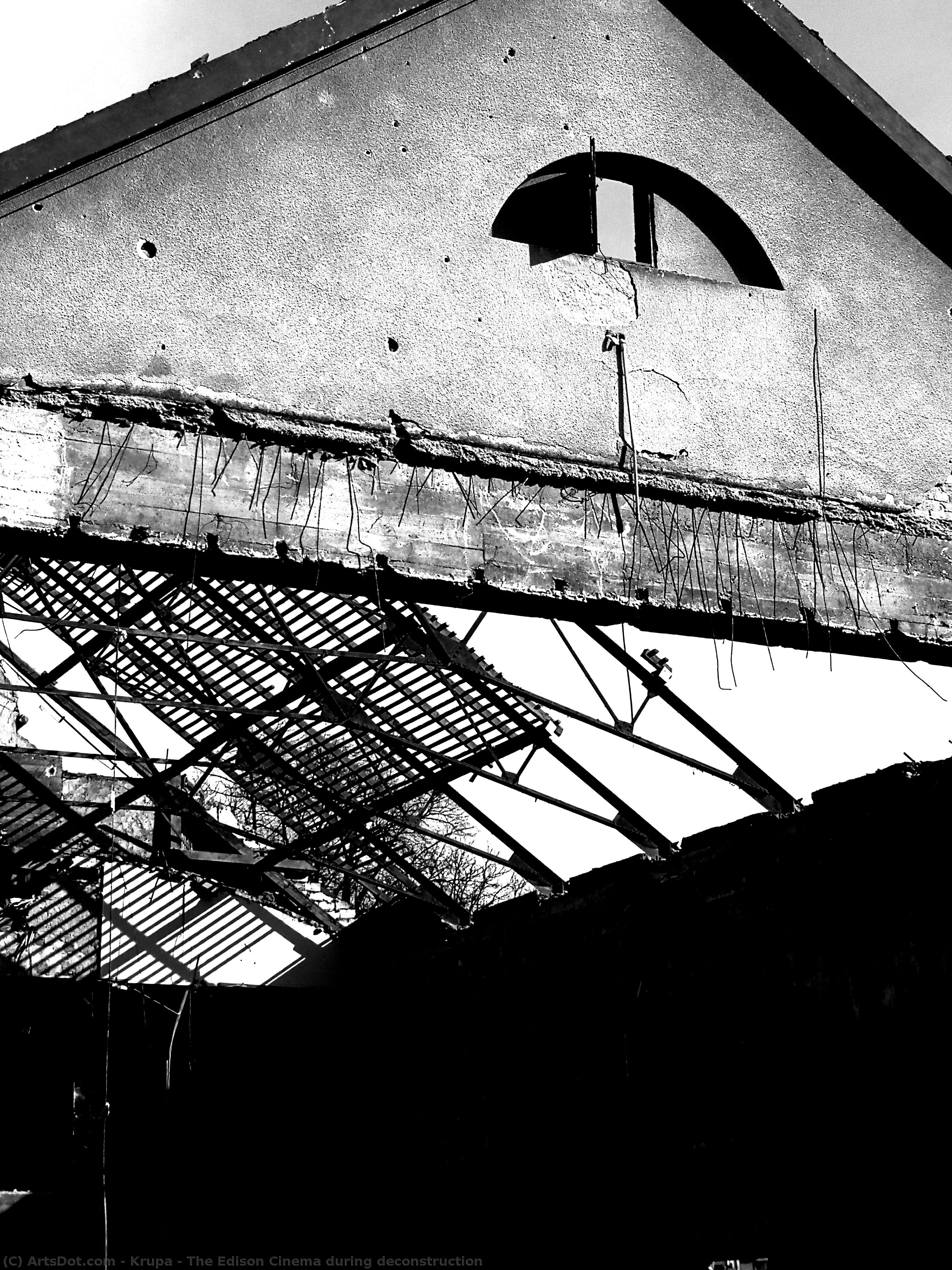 The Edison Cinema During Deconstruction — Alfred Freddy Krupa