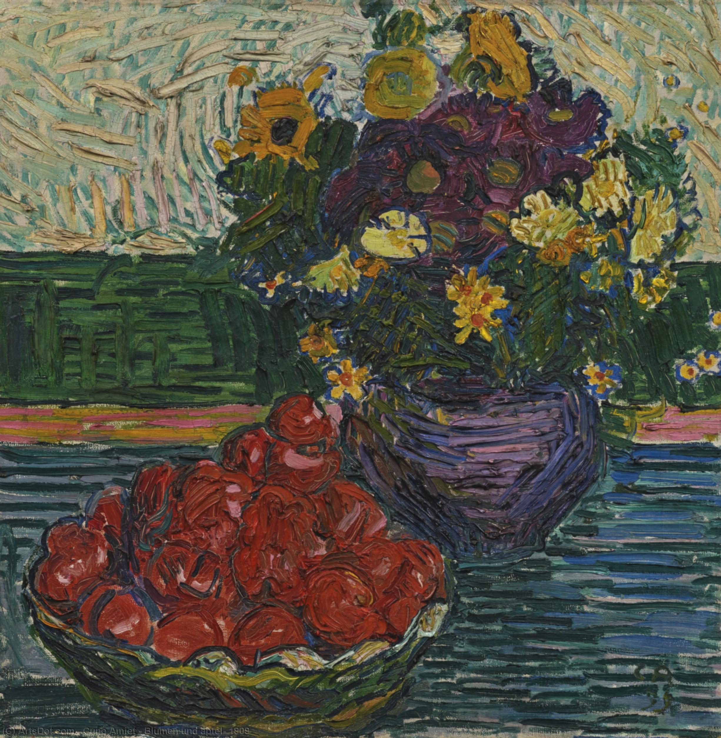 Blumen Und Äpfel, 1909 — Cuno Amiet