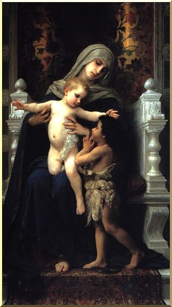 Madonna And Child With St. John The Baptist — William-adolphe Bouguereau