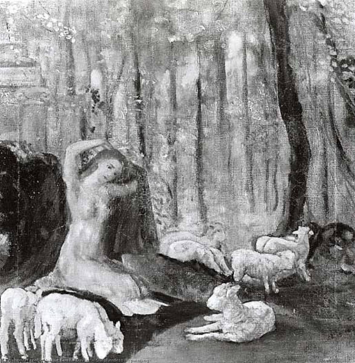 Shepherdess, (painting) — Arthur B. Davies
