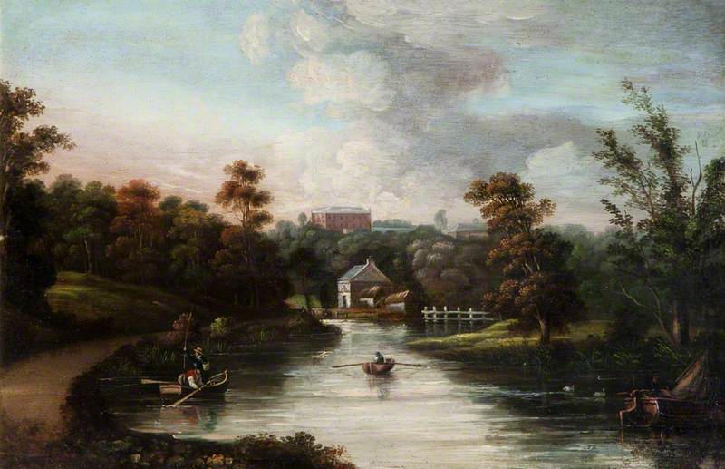 View Of Belvoir House From The South, With The River Lagan In The Foreground — Hugh Frazer
