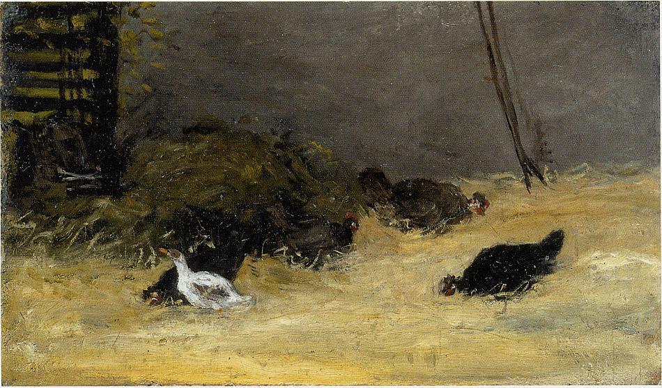 El Golpe De Las Gallinas — Eugène Henri Paul Gauguin