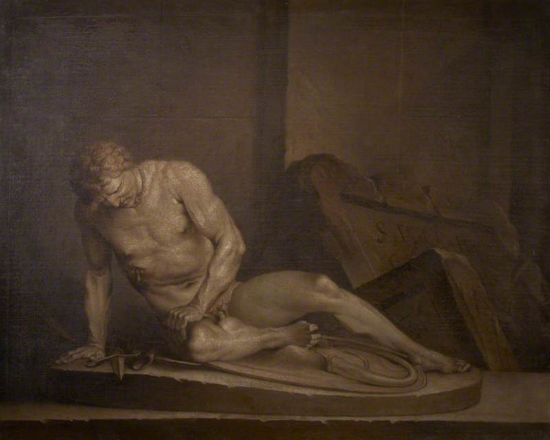 The Dying Gaul In An Interior — Louis Gabriel Blanchet