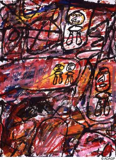 Site With Four Characters — Jean Philippe Arthur Dubuffet