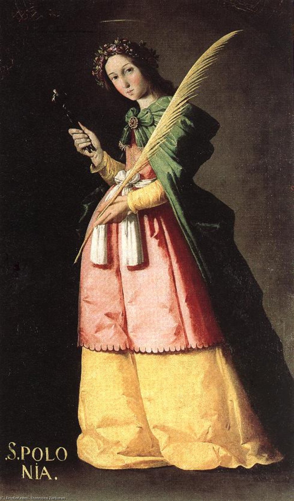 St. Apollonia — Francisco De Zurbarán