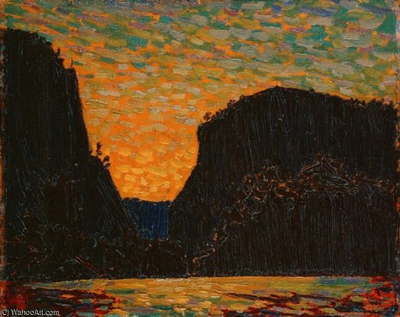 Petawawa Gorges, Night — Thomas Clement Thompson