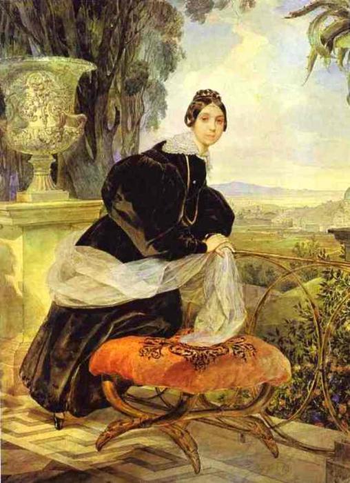 Portrait Of Princess Ye. P. Saltykova — Karl Pavlovich Brulloff
