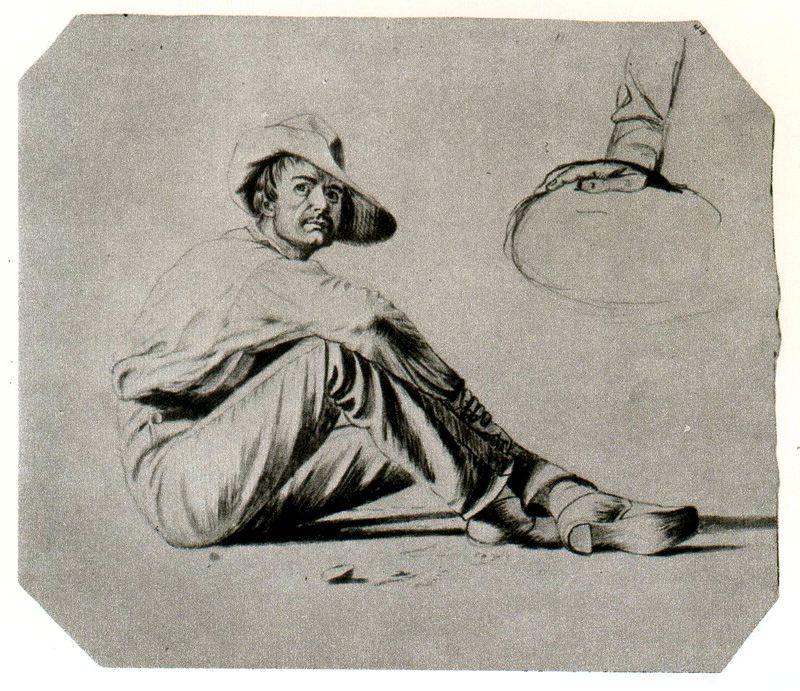 Study Of A Figure For The Squatters — George Caleb Bingham