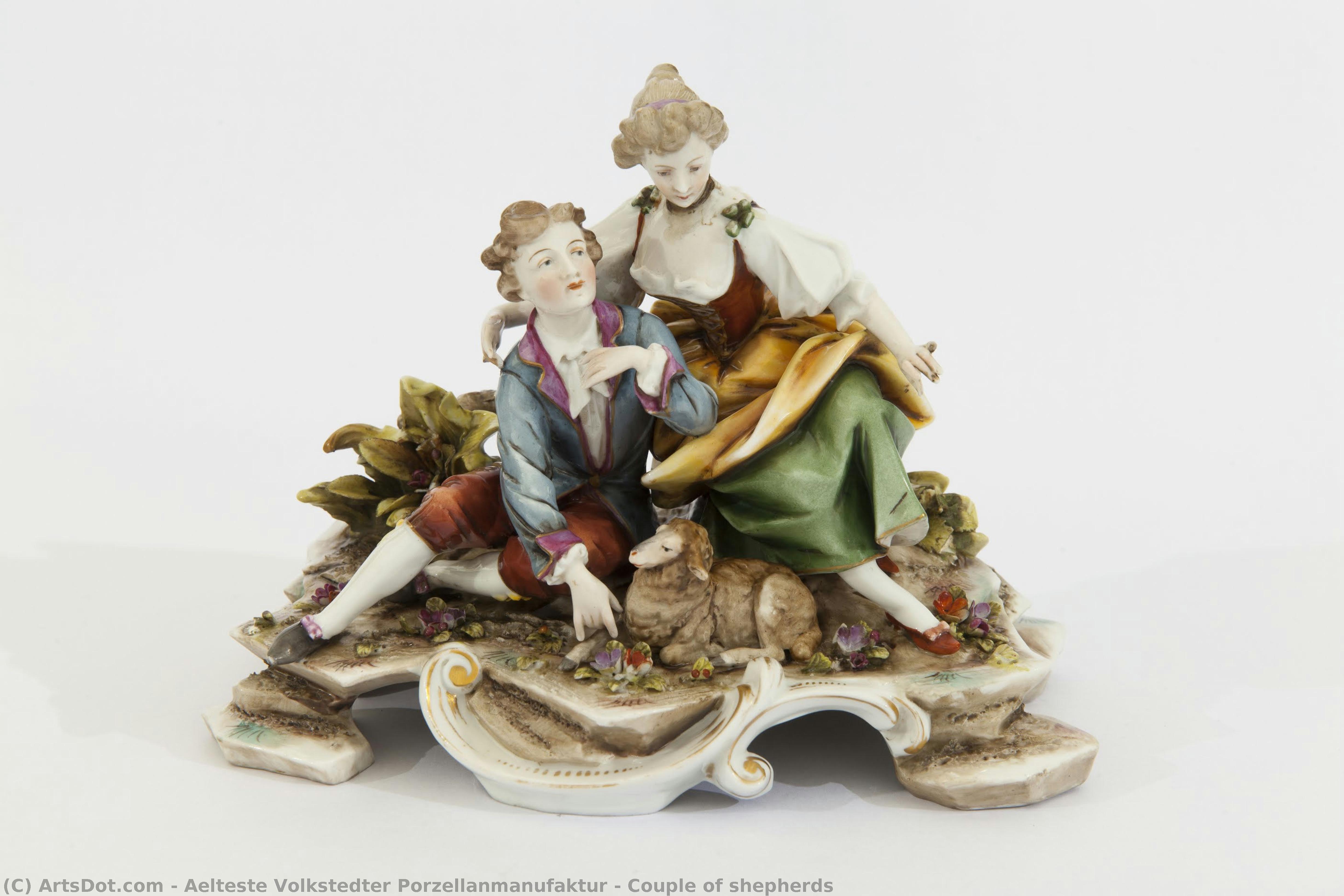 Couple Of Shepherds — Aelteste Volkstedter Porzellanmanufaktur