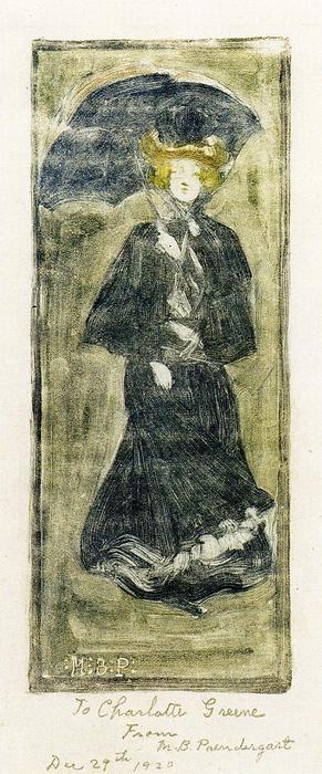 Woman With A Parasol — Maurice Brazil Prendergast
