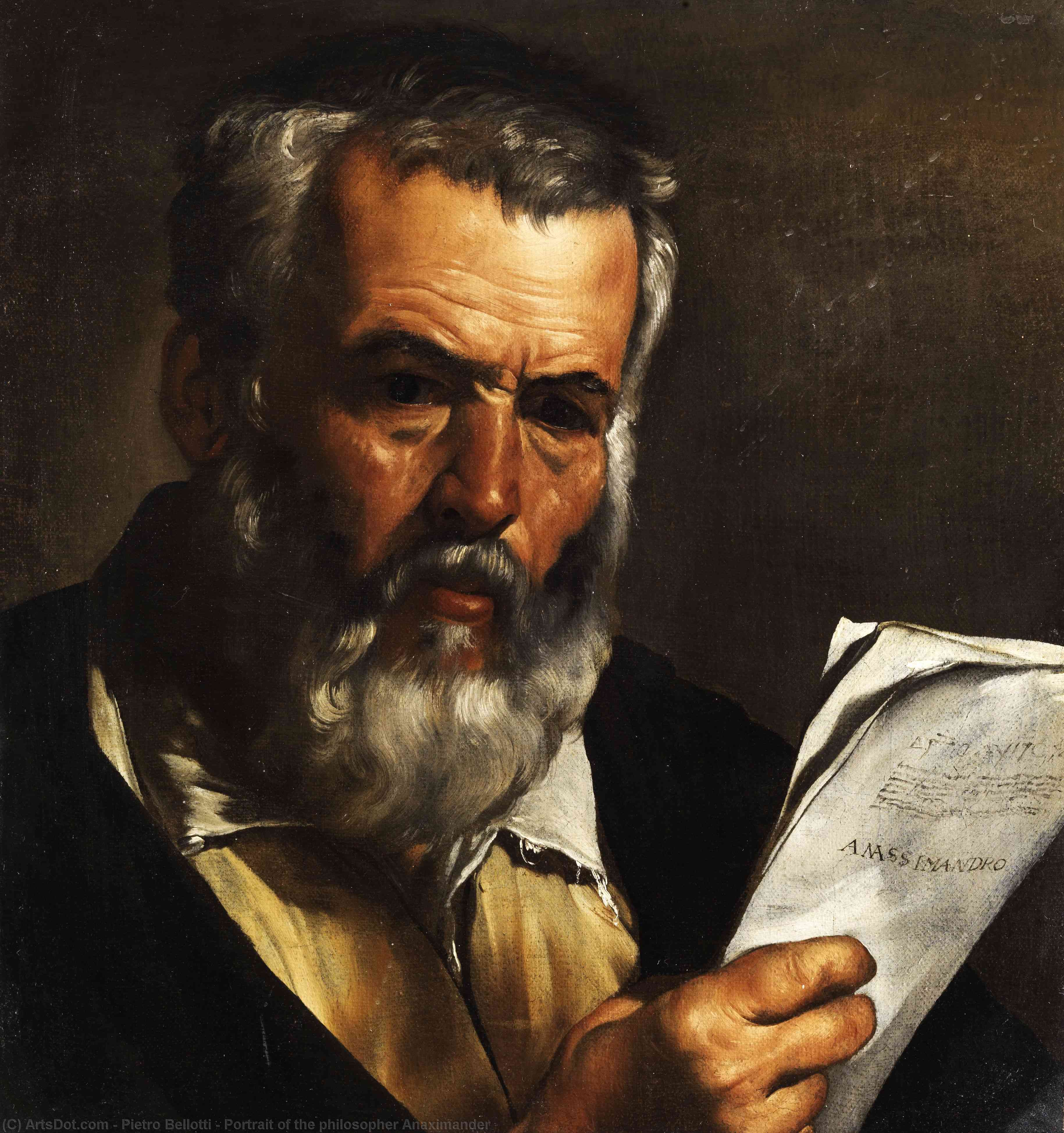 Portrait Of The Philosopher Anaximander — Pietro Bellotti